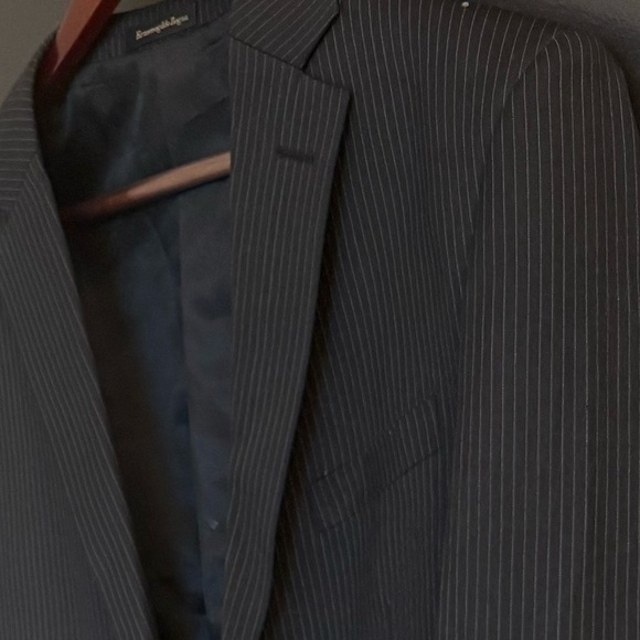 Ermenegildo Zegna NWOT black with brown pinstriped NO SIZE see measurements - Picture 16 of 16